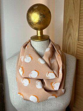 Designer Deadstock Silk Infinity Scarf